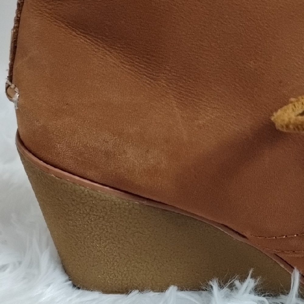 Sperryโ Top-Sider Comfy Neutral Normcore Preppy Everyday Wedge Lace Up Booties - Picture 13 of 16